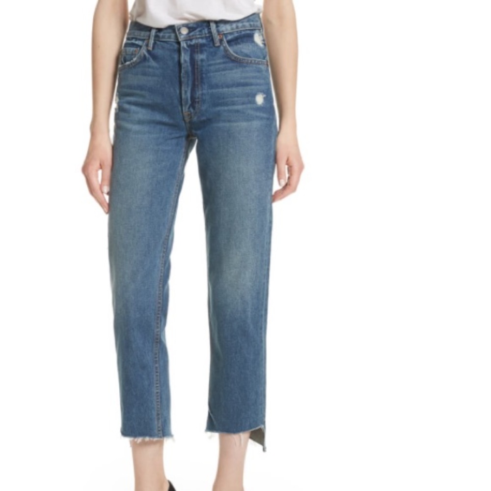 NEW GRLFRND Helena Rigid High Waist Straight Leg Jeans